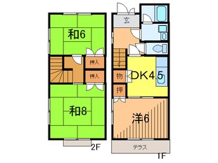 第１三幸荘の物件間取画像